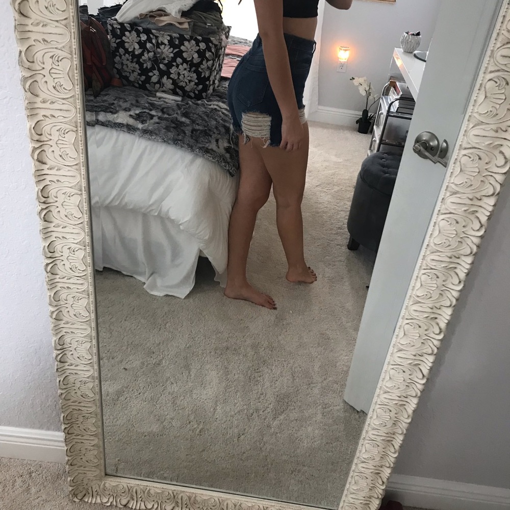 Jean high waisted shorts